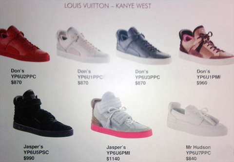 Kanye West Shoes Louis Vuitton Jaspers Mens Sport Red